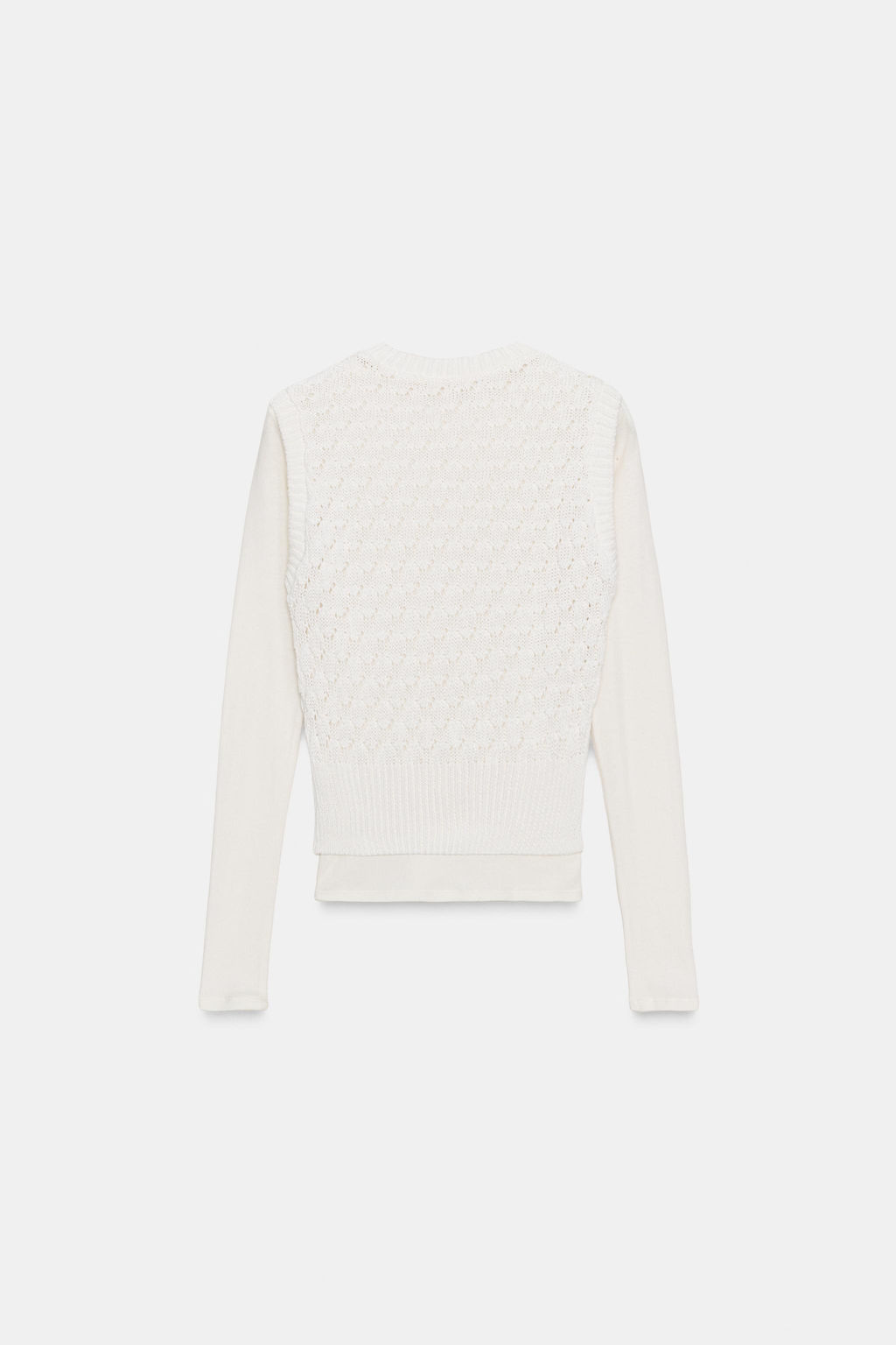 JUMPER WITH WAISTCOAT DETAIL - Zara фото 6