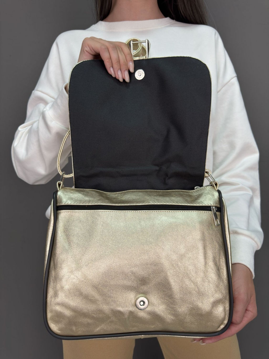 Сумка женская из телячьей кожи