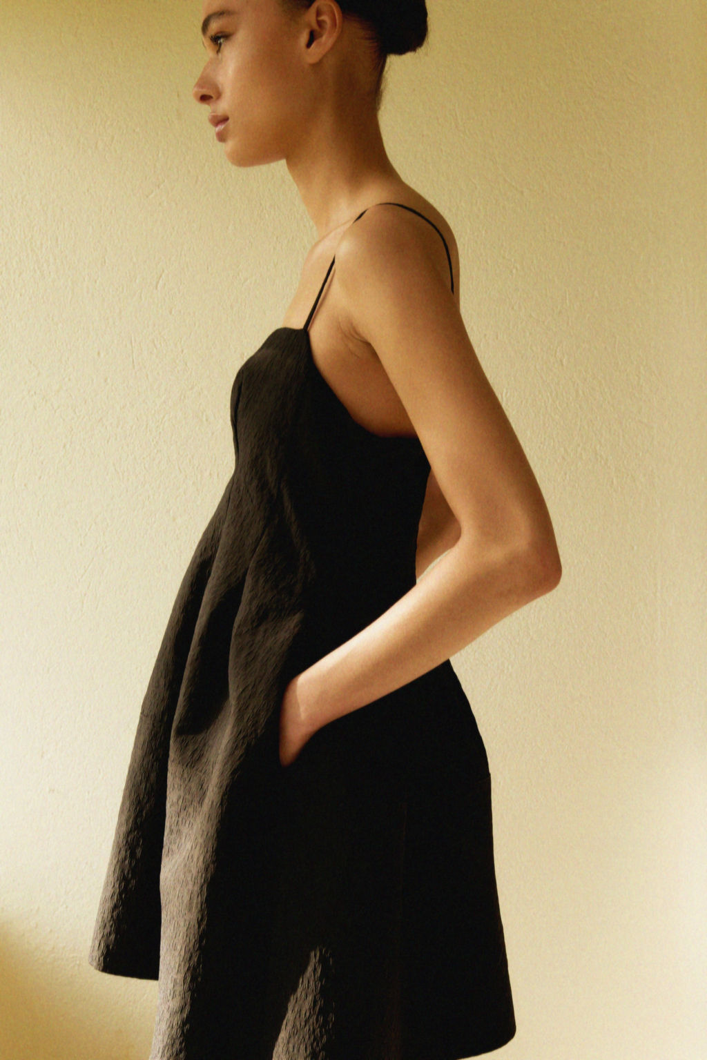 Vestido en tejido jacquard con tirantes espagueti - H&m фото 5