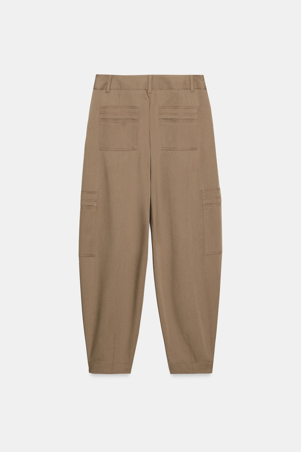 HIGH-WAIST CARGO TROUSERS - Zara фото 8