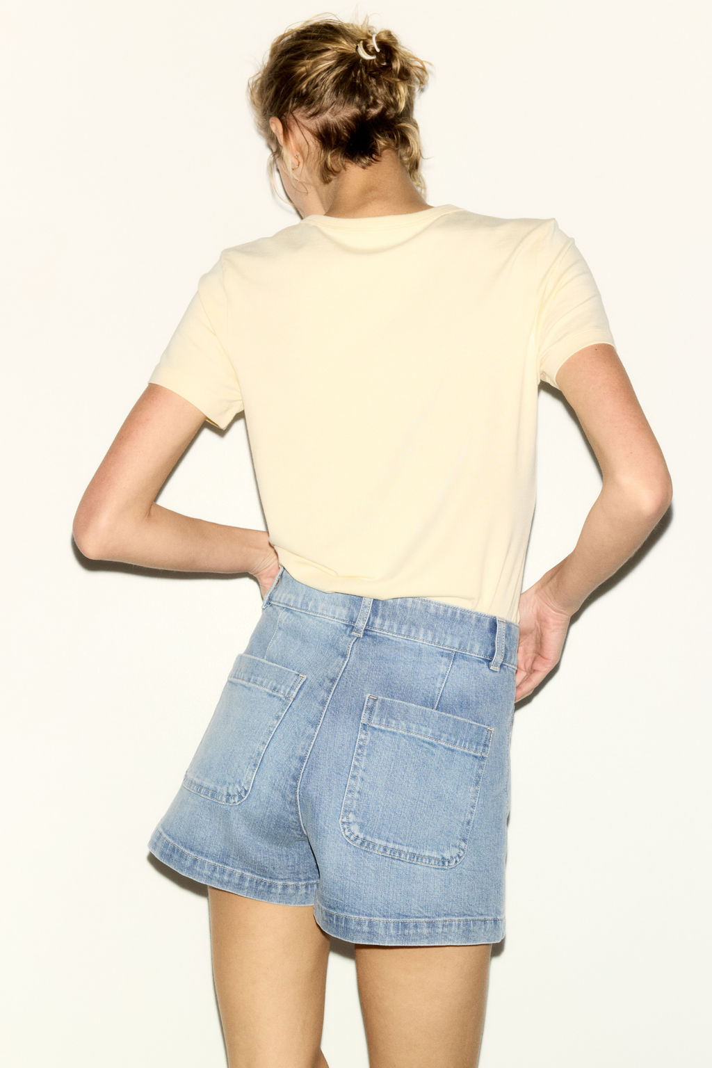 Vaquero corto de talle alto - H&m фото 10