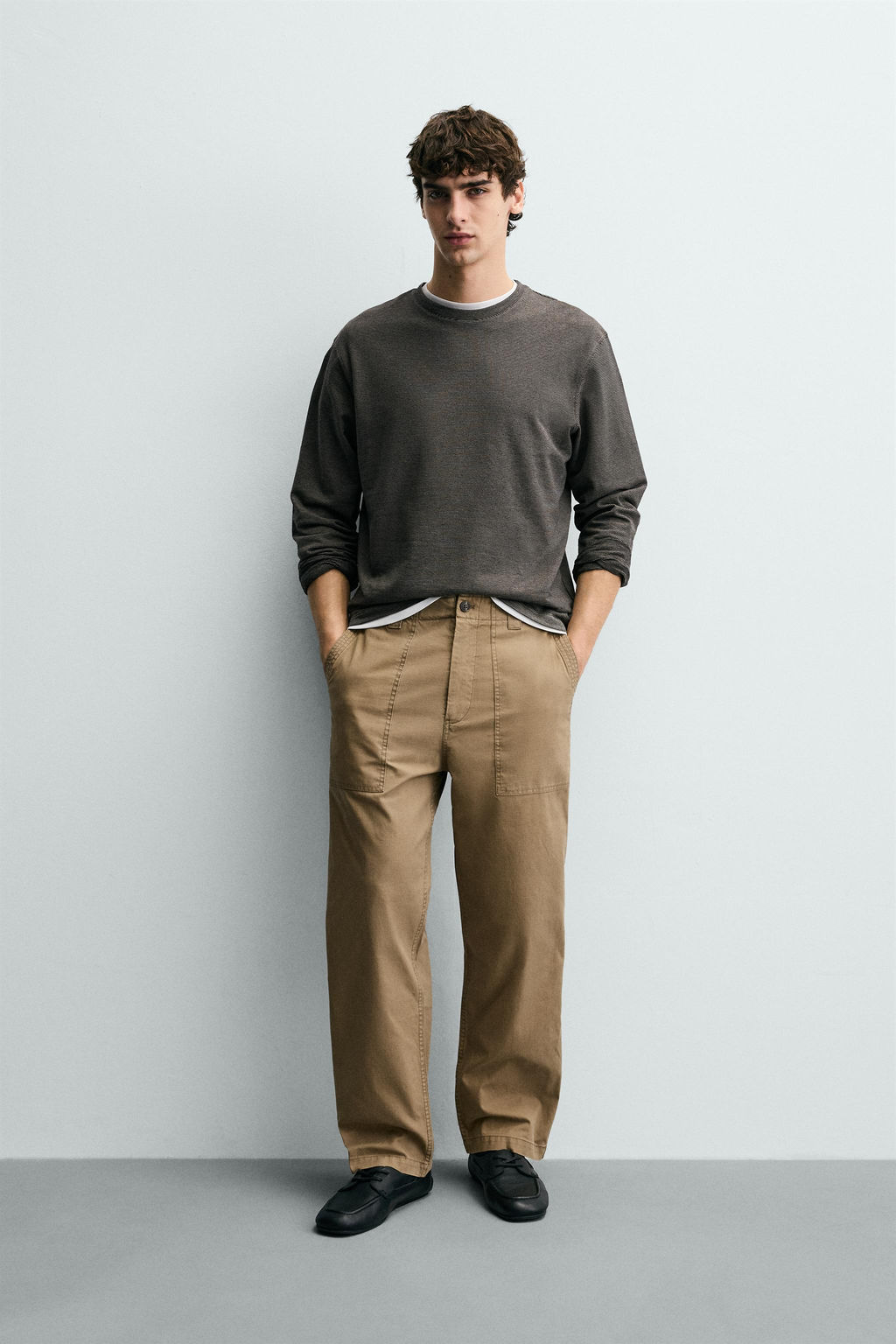 STRIPED LONG SLEEVE T-SHIRT - Zara фото 9