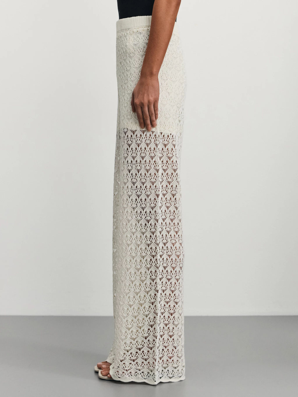 Брюки ажурной вязки из вискозы / Zarina  фото 3