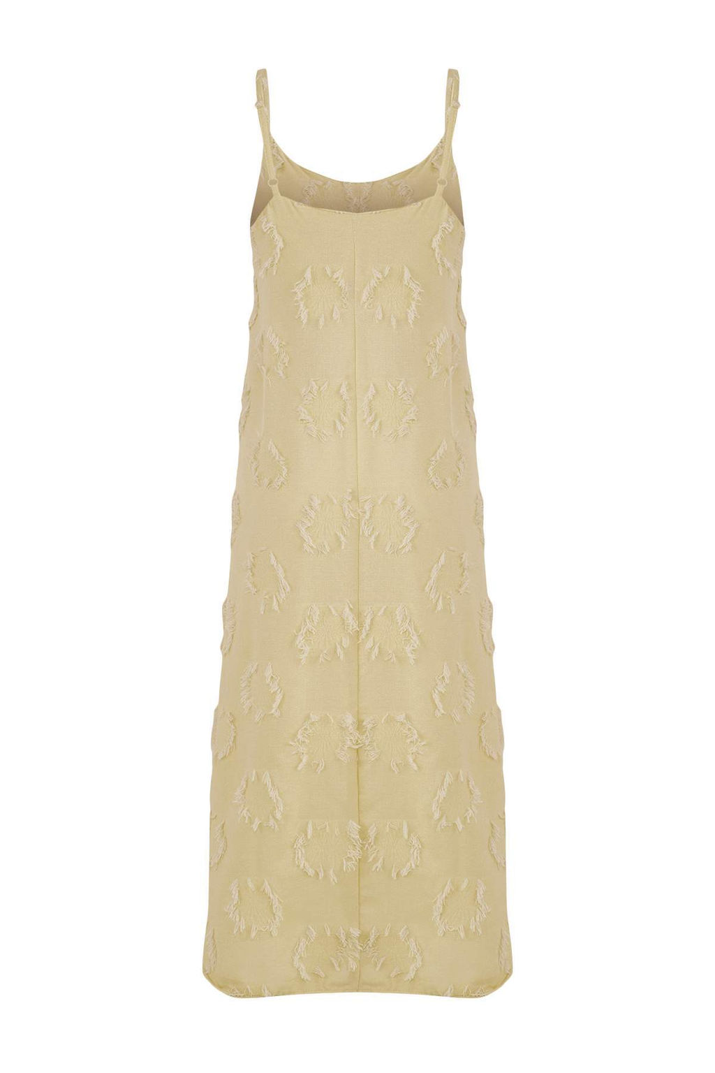 Mavi Duz Midi Dokuma Elbise TWOSS25EL00905 - Trendyolmilla фото 12