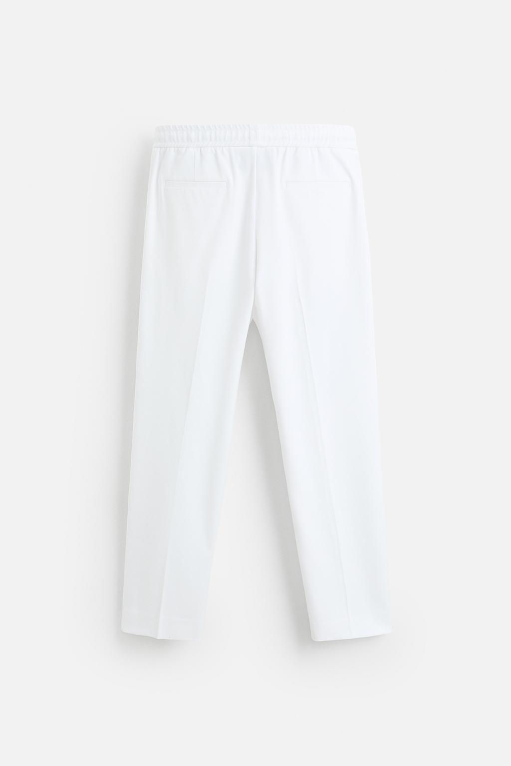COMFORT FIT JOGGER WAIST TROUSERS - Zara фото 8