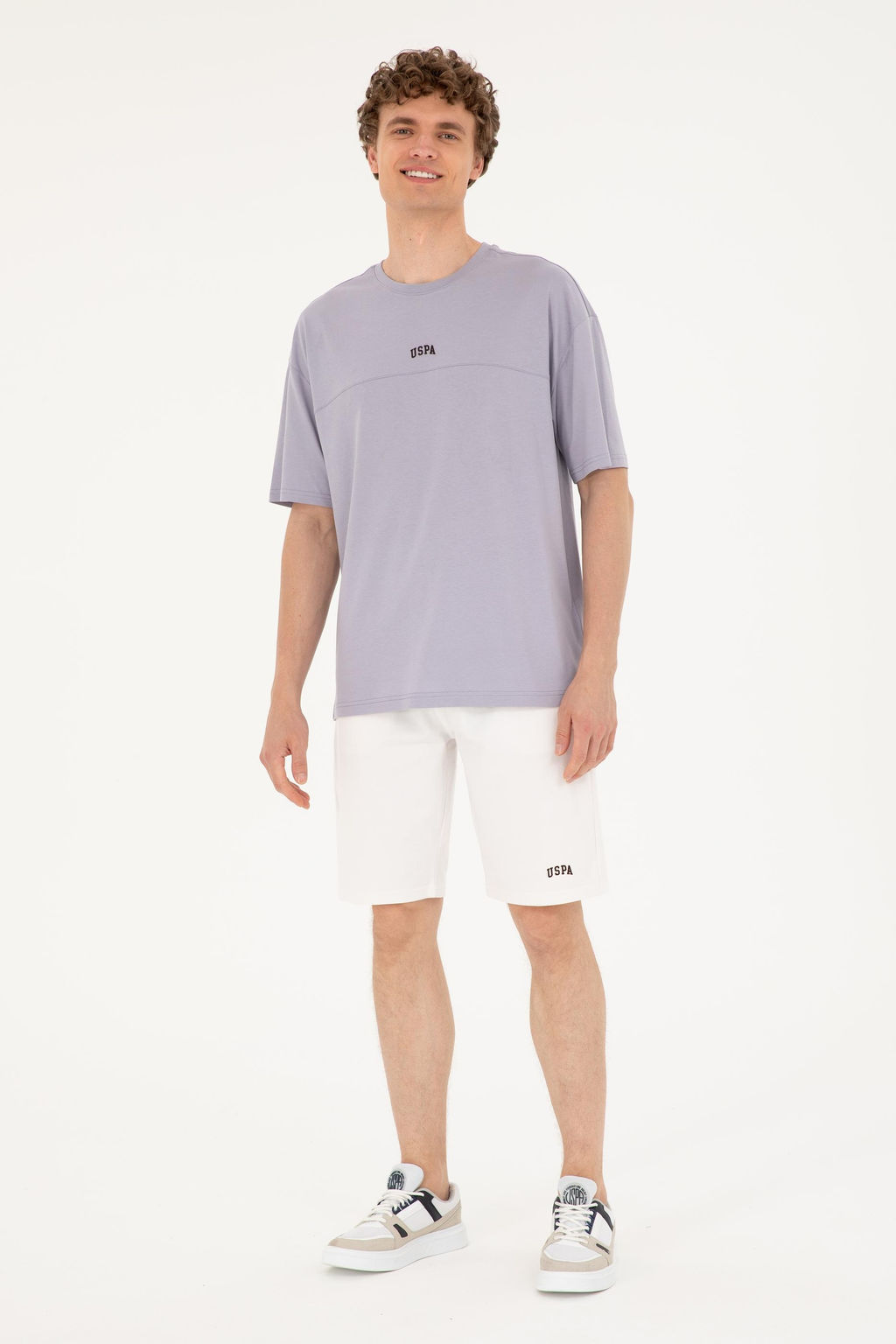 U. S. Polo Assn / Мужские трикотажные шорты цвета экрю