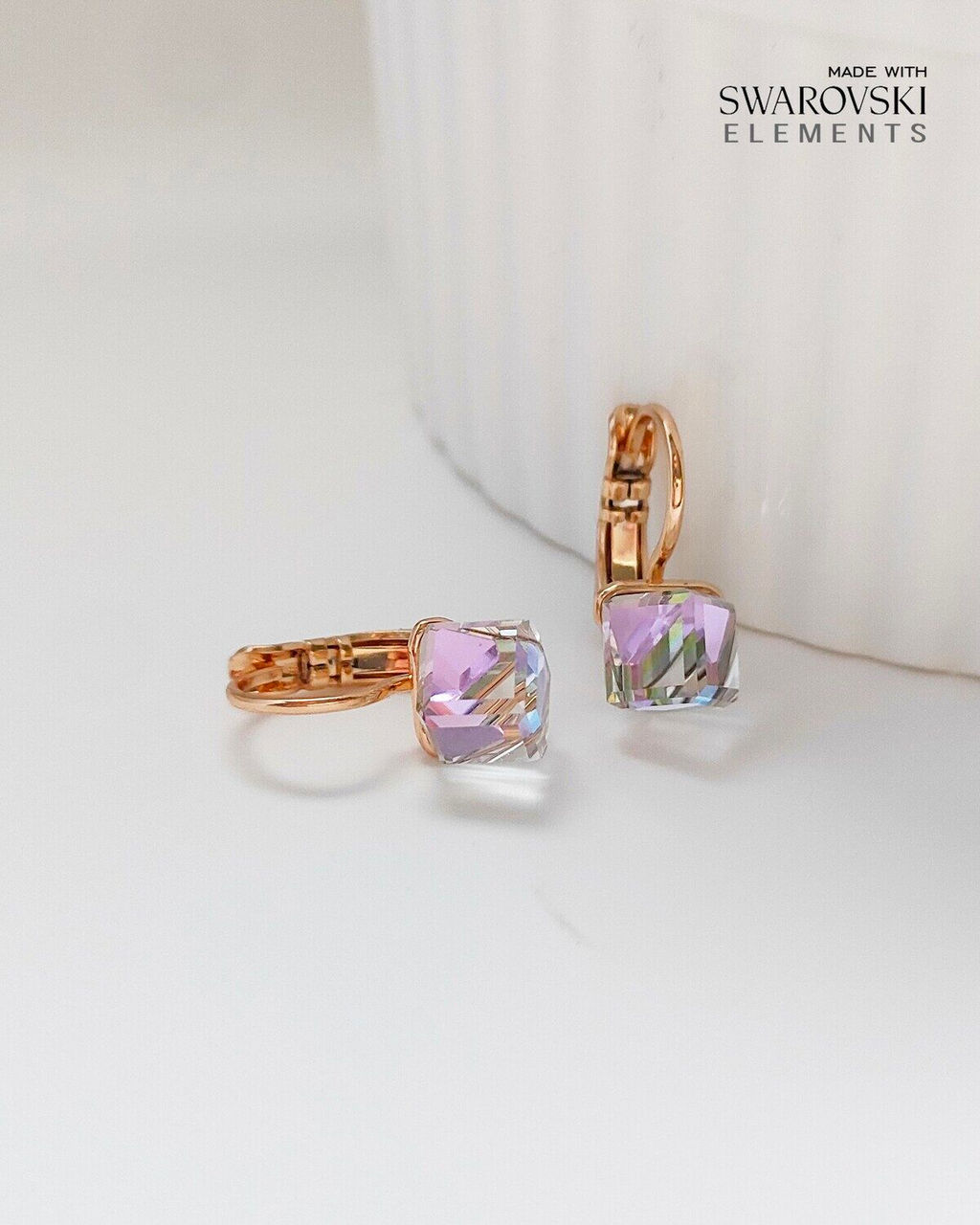 Серьги с кристаллами Swarovski