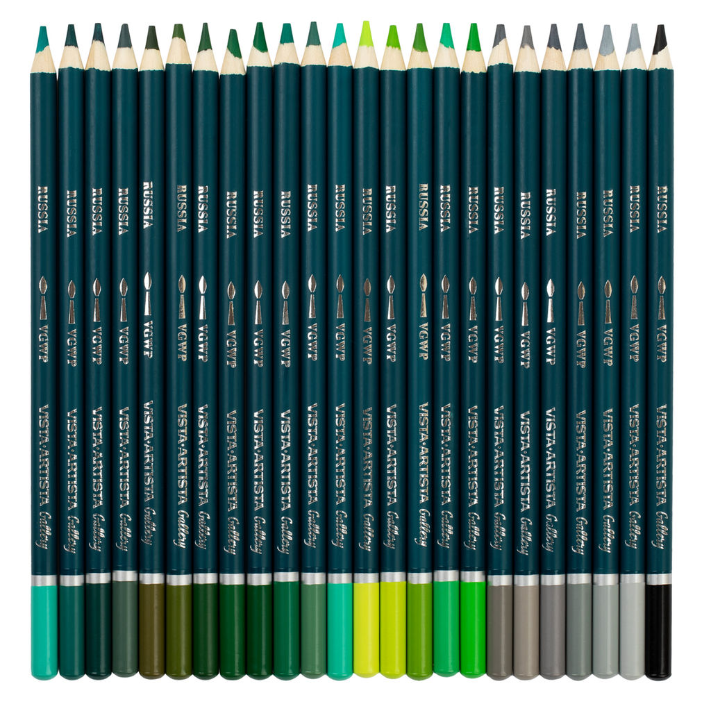 VISTA-ARTISTA Gallery VGWPP-72 Акварельные карандаши набор заточенный 72 цв. подарочная упаковка