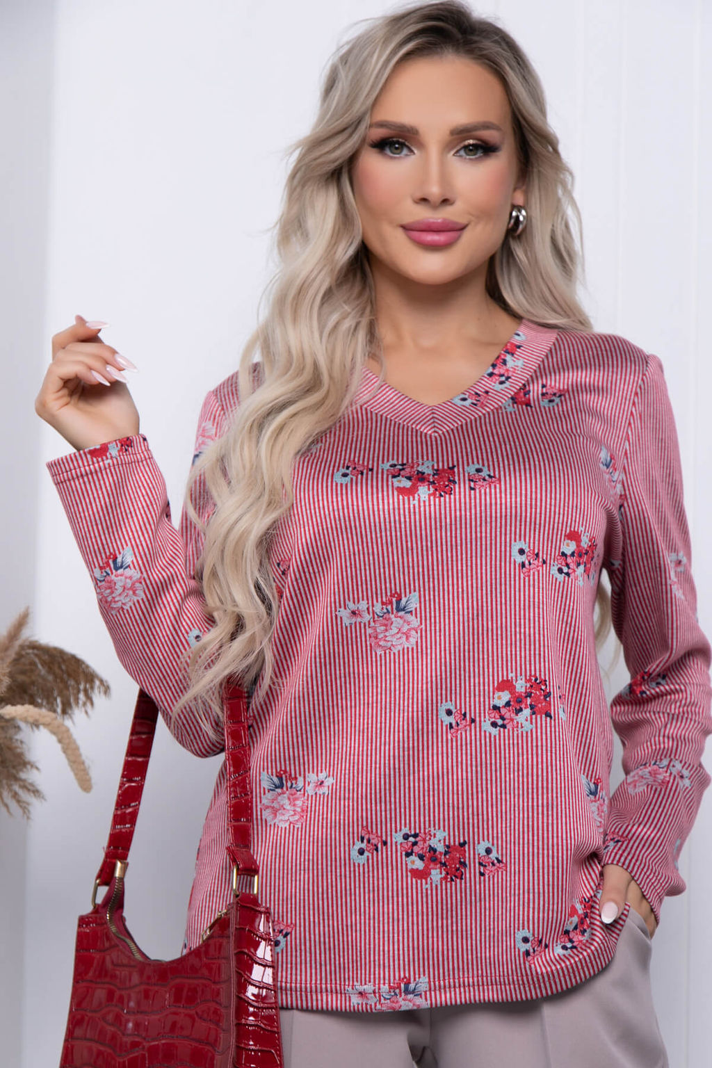 Джемпер Прованс стиля Б7278 (пинк) - Lt collection фото 4