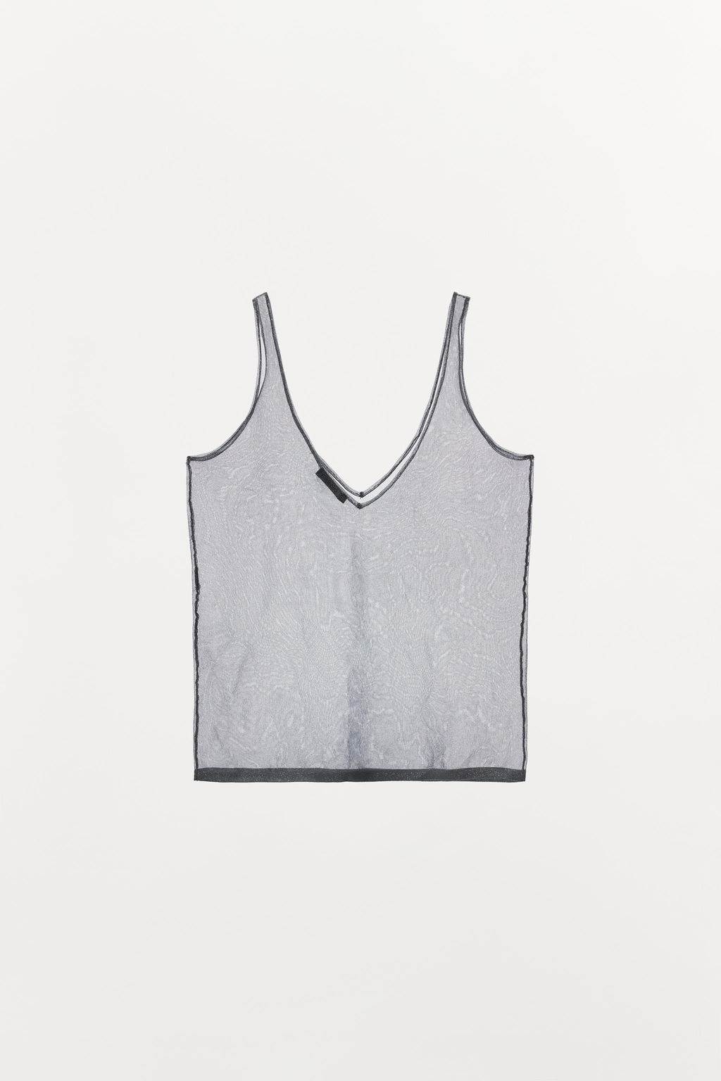 TOP TIRANTES HILO METALIZADO / Plata - Zara фото 5