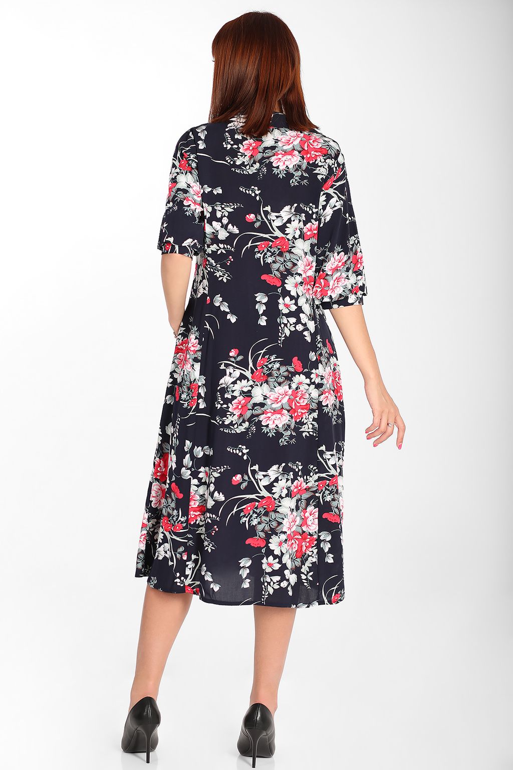Платье с цветочным принтом женское летнее - Almond фото 3