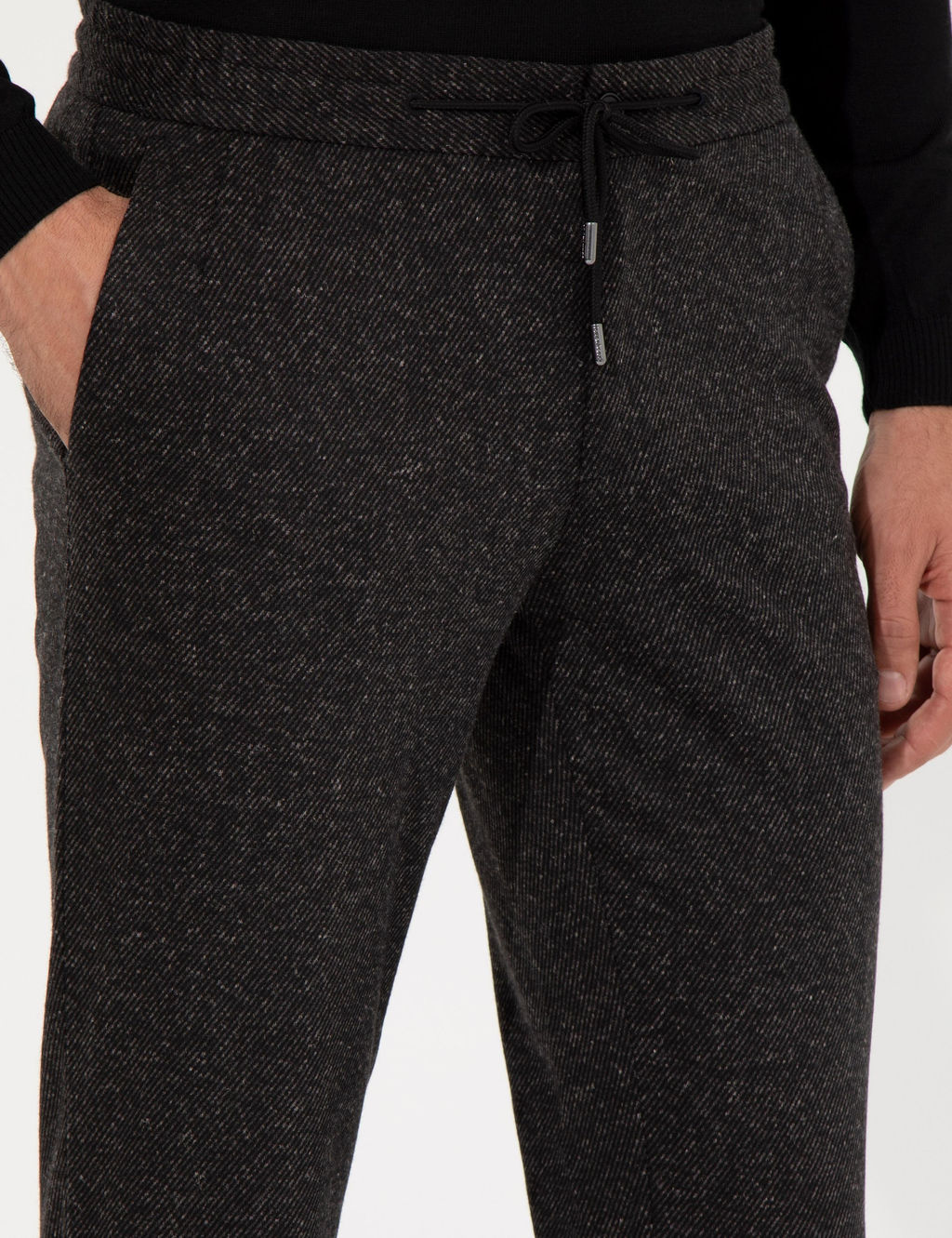 Черный экс. Брюки Slim Fit из ткани - Cacharel фото 5