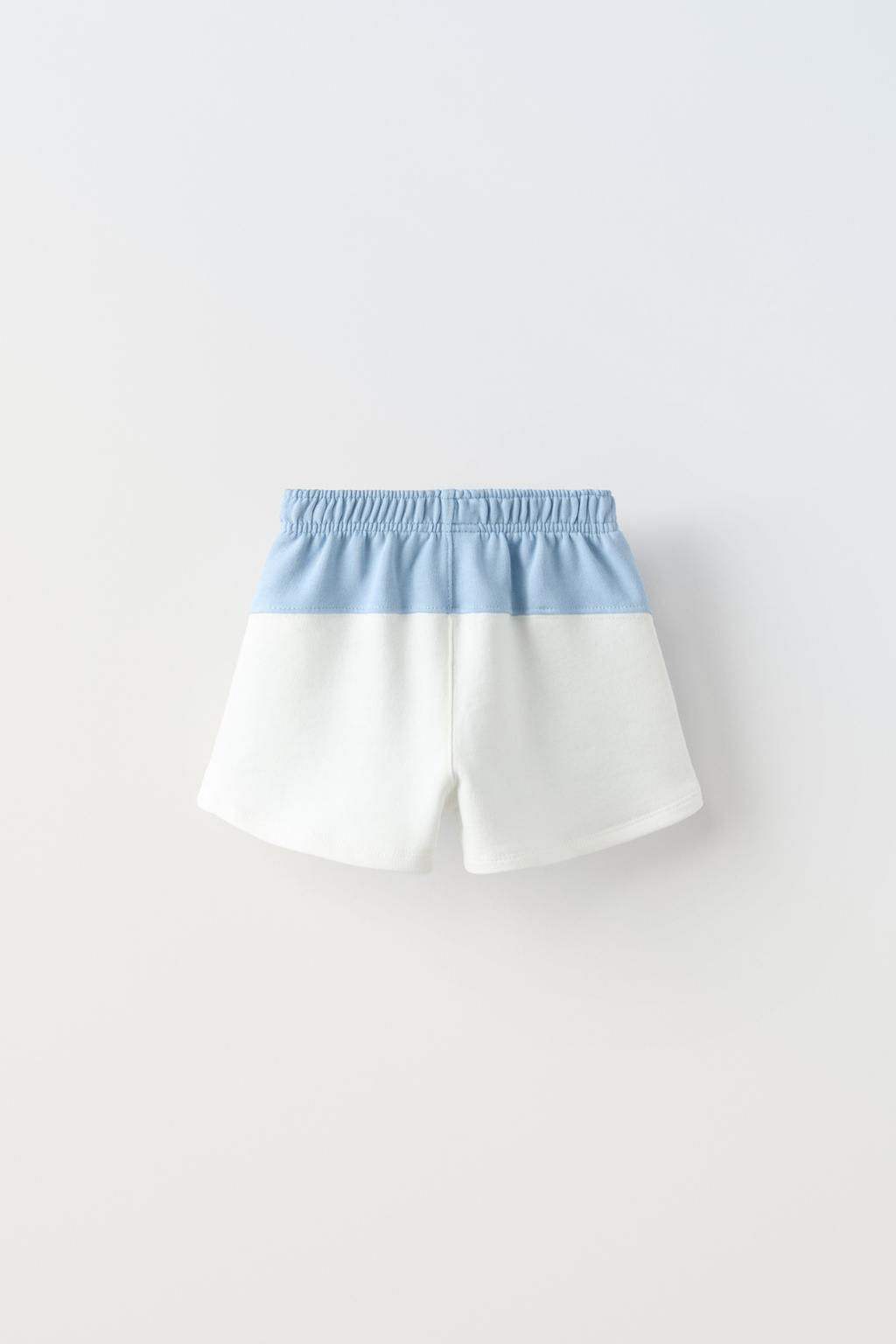 COLOUR BLOCK BERMUDA SHORTS WITH SLOGAN - Zara фото 2