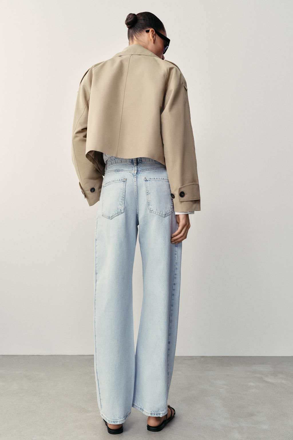 JEANS Z1975 BARREL TIRO ALTO / Azul claro - Zara фото 8