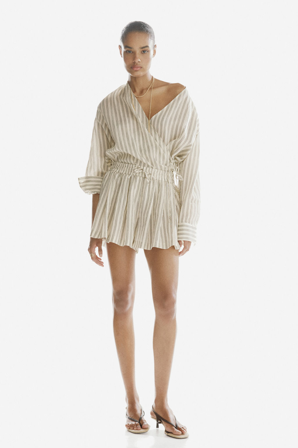 Pantal?n corto con cord?n de ajuste - H&m фото 2