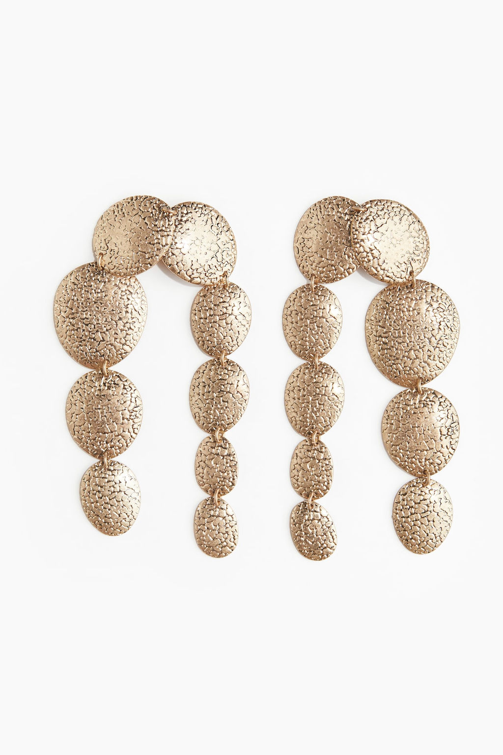 Pendientes colgantes de discos de metal - H&m фото 2