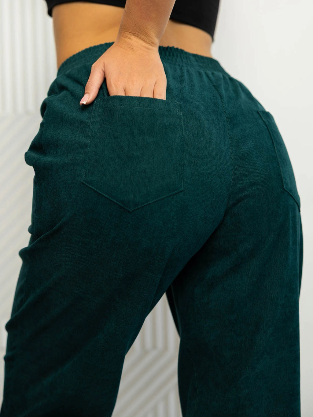 Брюки женские, цвет зеленый