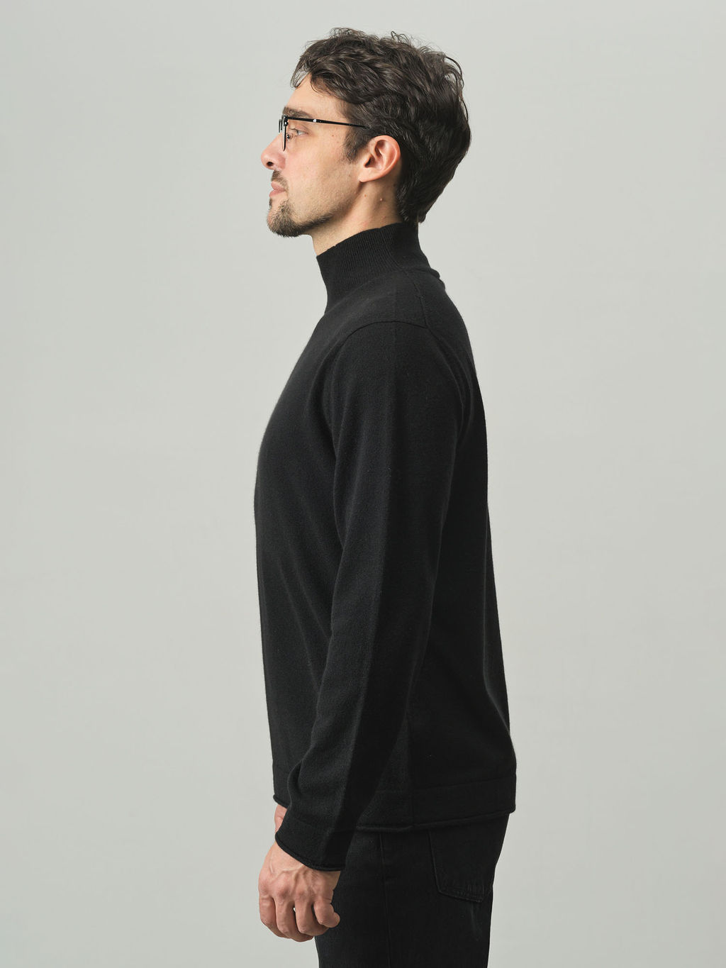 Джемпер мужской из кашемира KM051708-E черный