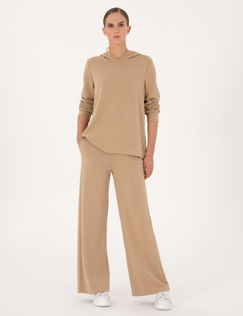 Bej Flare Fit E_ofman Alt_