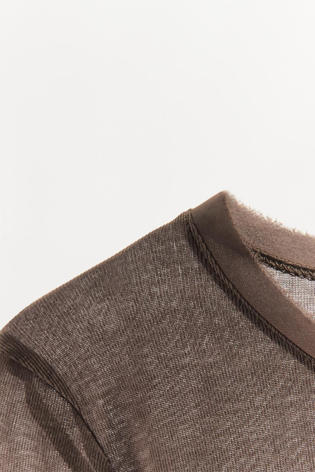 LONG SLEEVE T-SHIRT - Zara фото 8