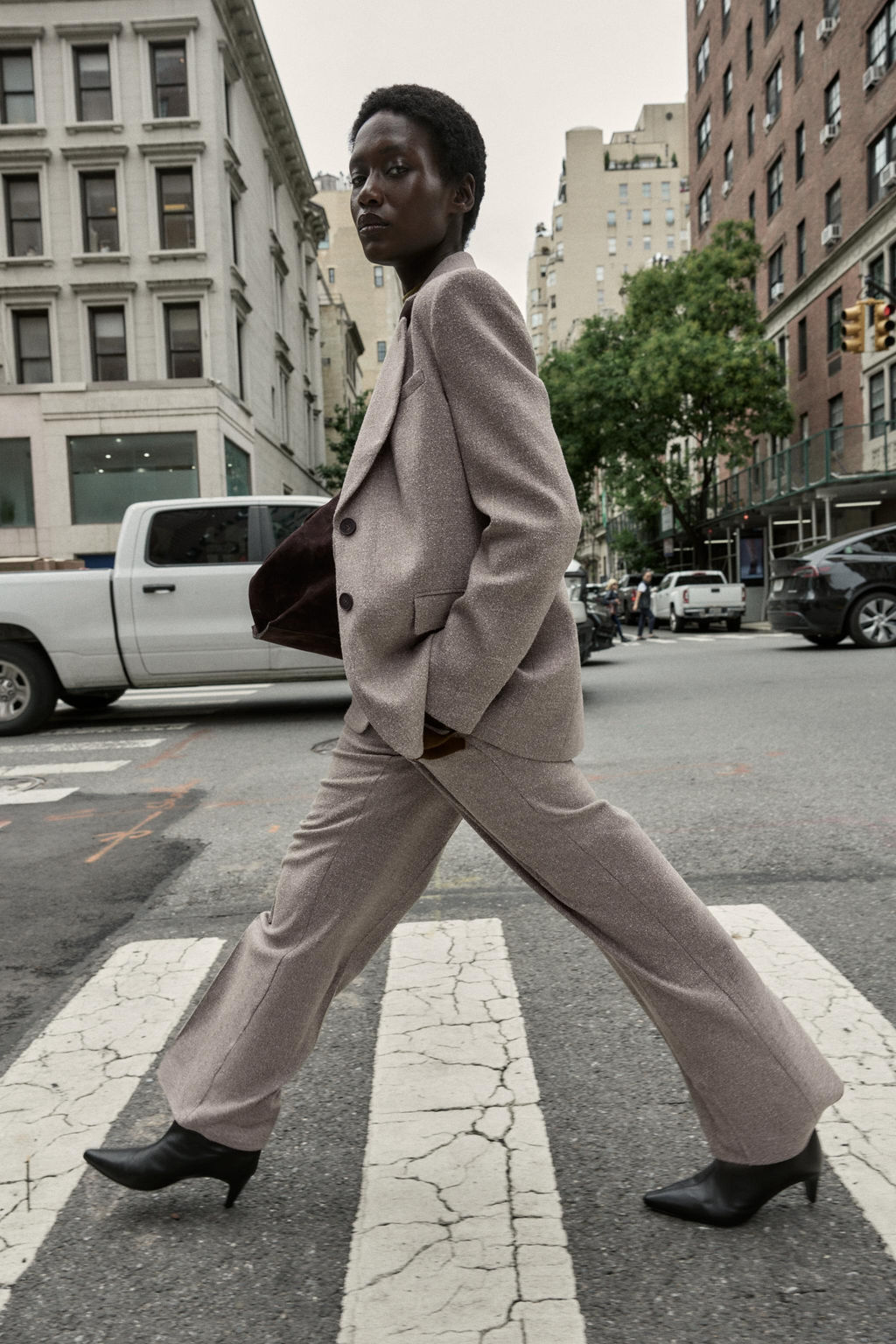 TEXTURED RUSTIC STRAIGHT-LEG TROUSERS - Zara фото 2