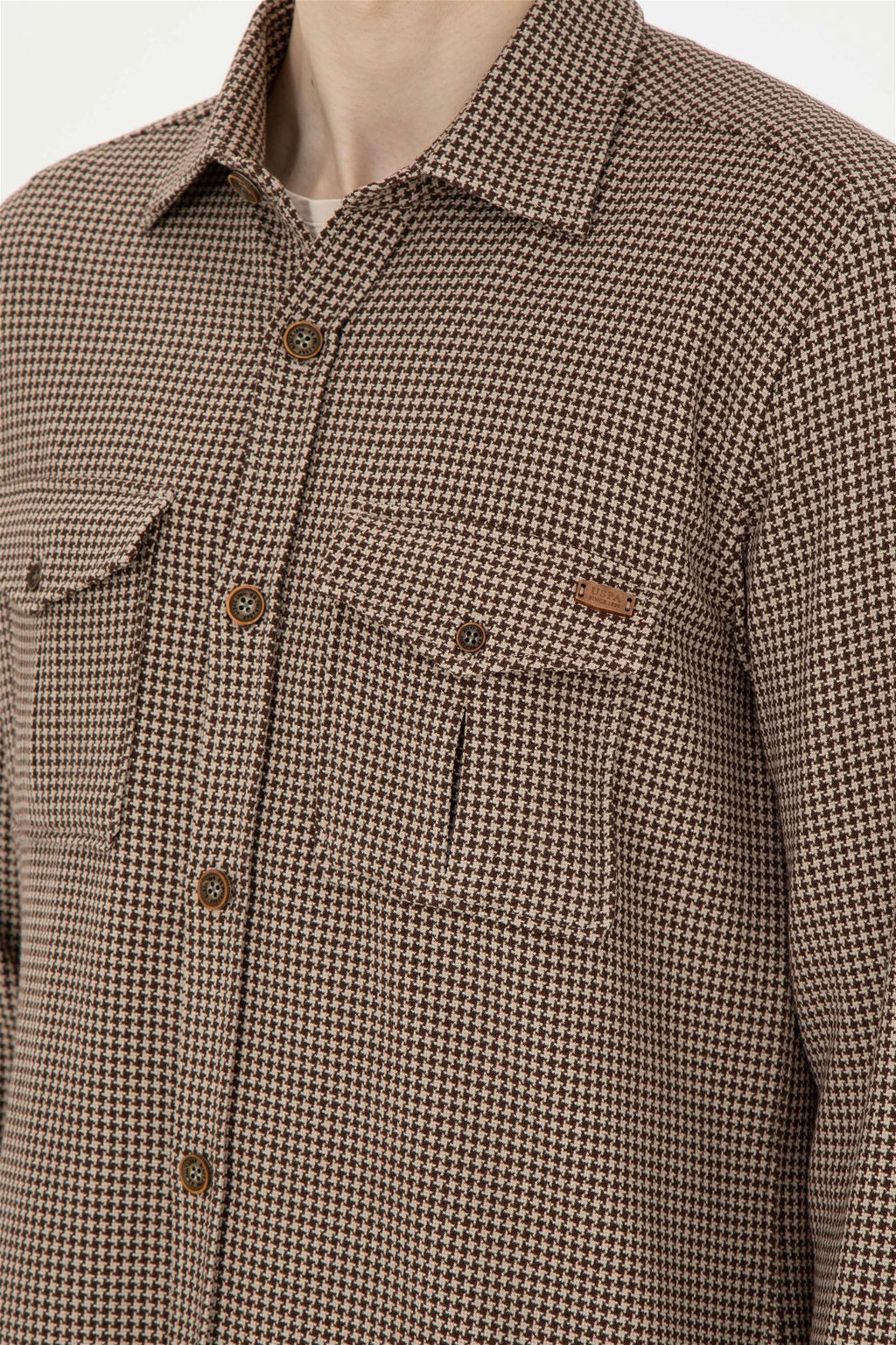 Мужская рубашка с длинным рукавом кокосового цвета - U.s. polo assn фото 7