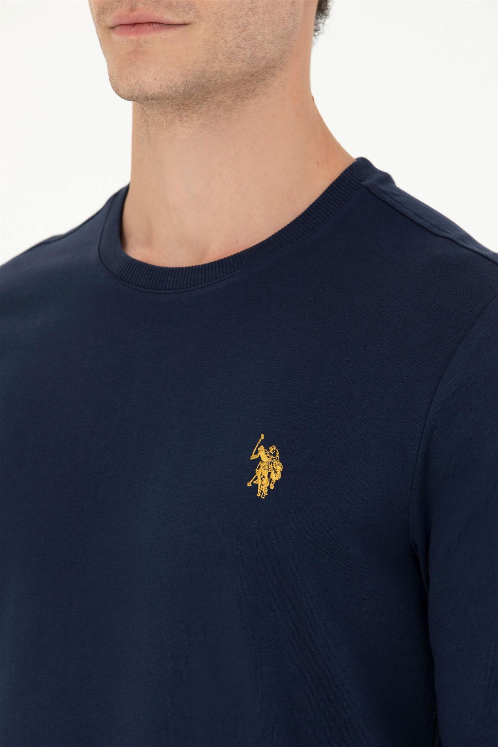 U. S. Polo Assn / Мужской темно-синий свитшот с круглым вырезом - U.s. polo assn фото 14