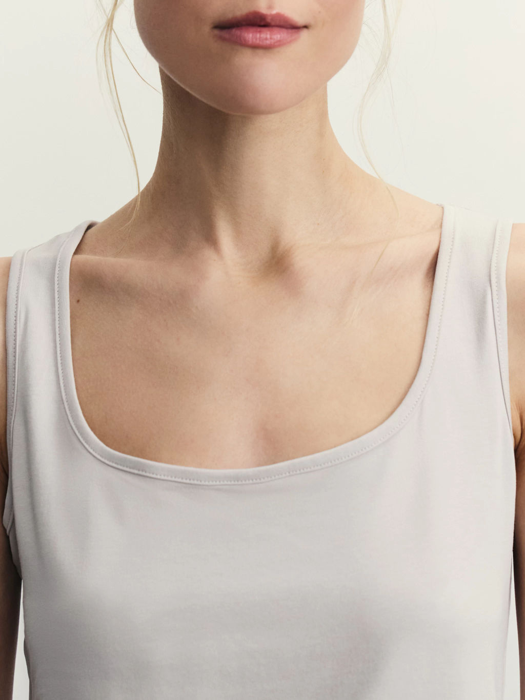 Базовый топ из эластичного хлопка / Zarina  фото 6