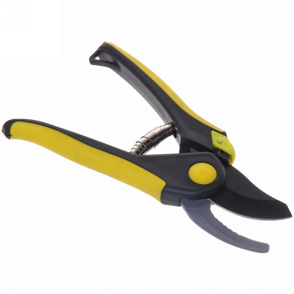 Секатор плоскостной 8" (20см) "Макси" пластиковые прорезиненные ручки ДоброСад