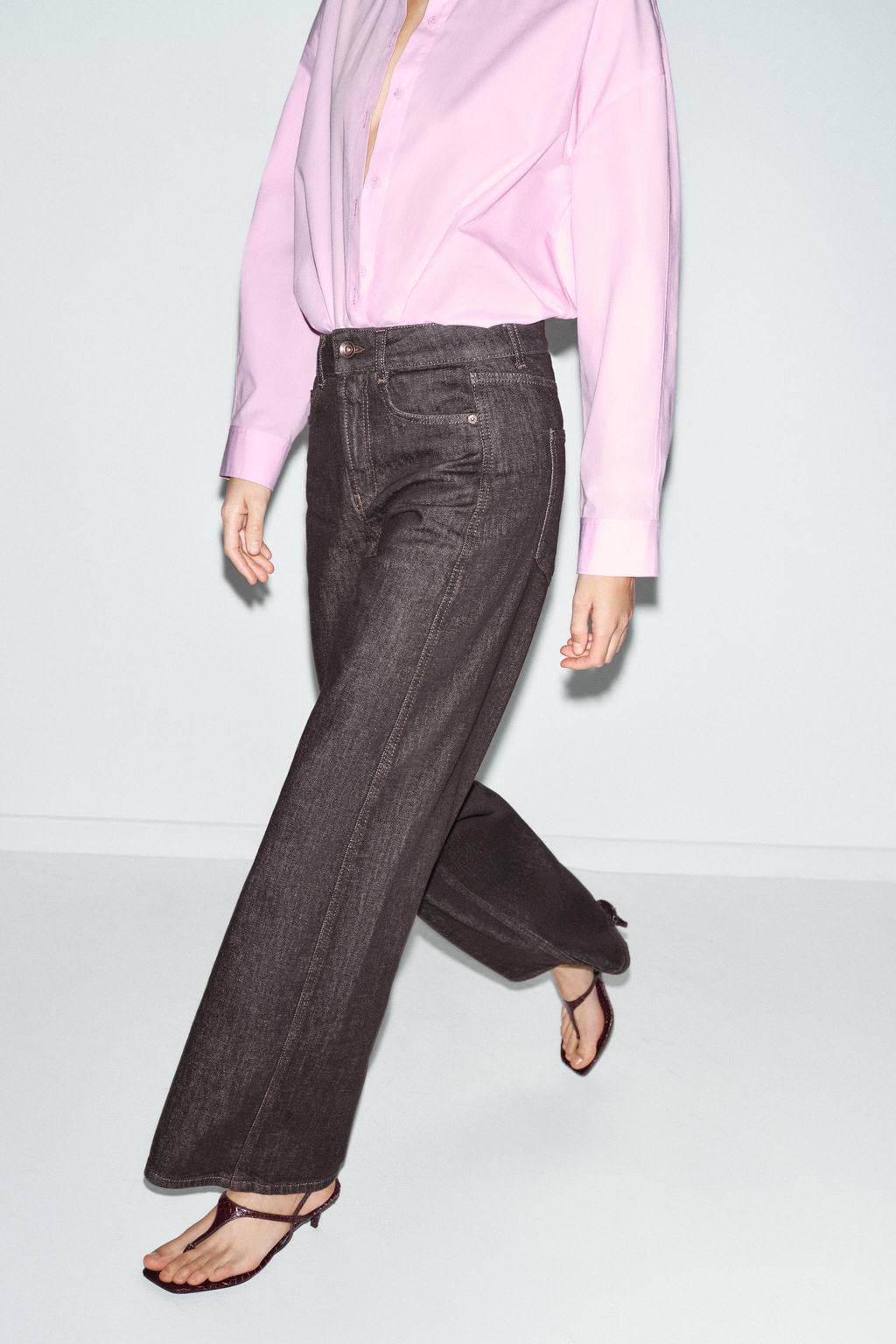 JEANS Z1975 LOOSE STRAIGHT MID-WAIST - Zara фото 2