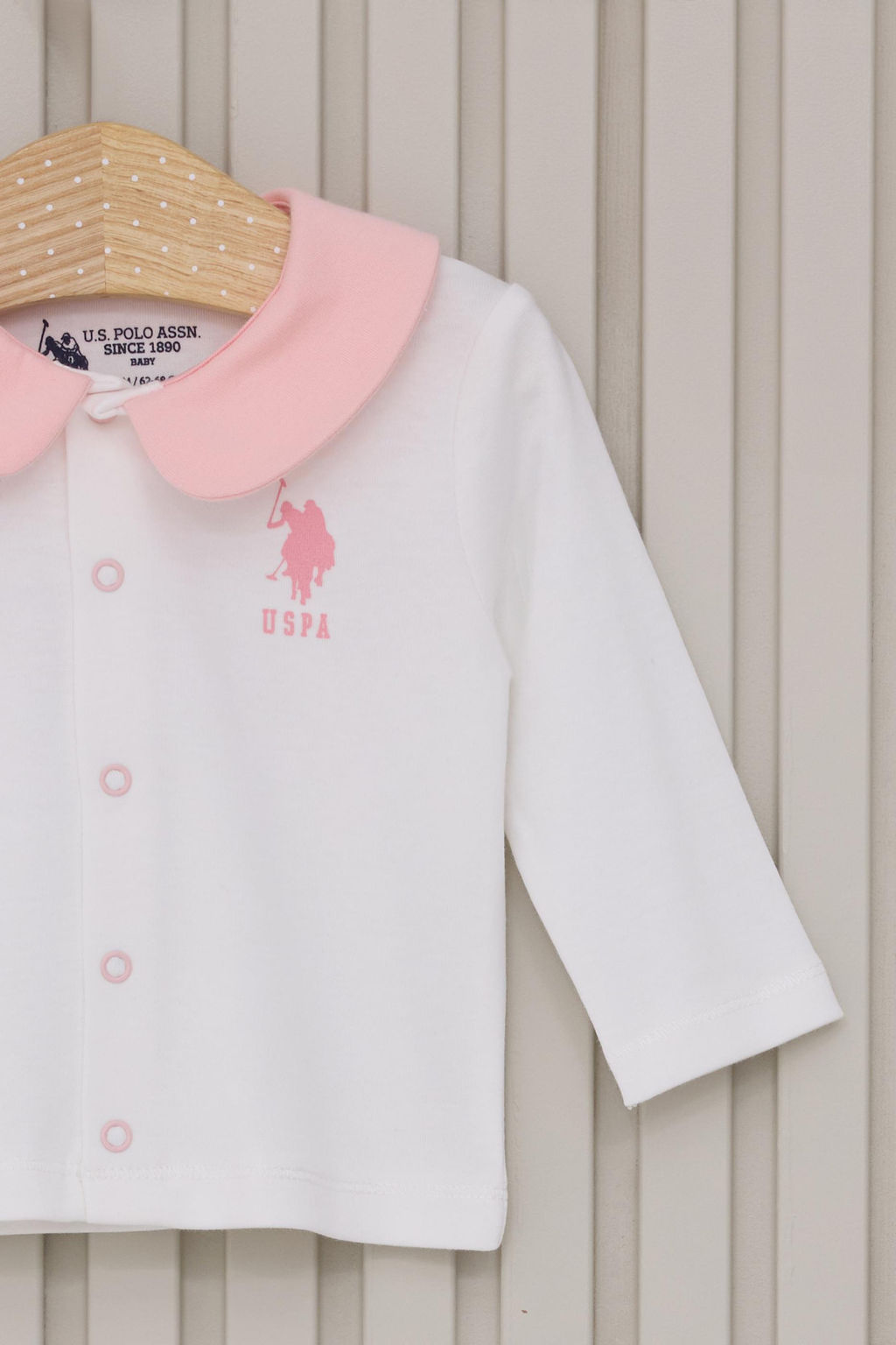 K_z Bebek Krem Pijama Tak_m_ Sepette S_rpriz _ndirim - U.s. polo assn фото 3