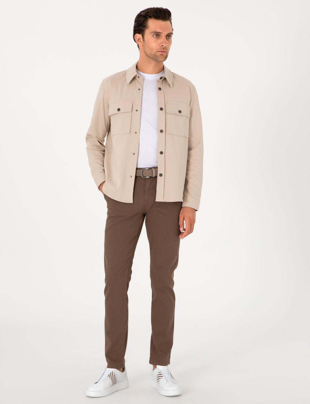 Bej Regular Fit %100 Pamuk Ceket G_mlek - Cacharel фото 4