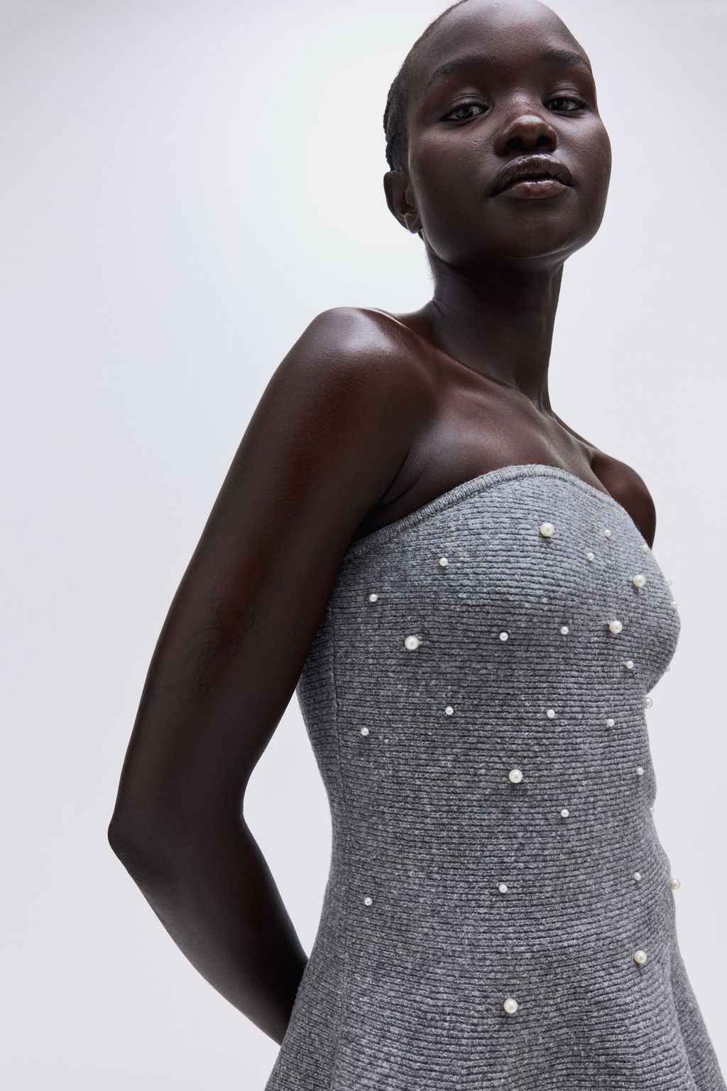 Top bandeau con cuentas decorativas - H&m фото 3