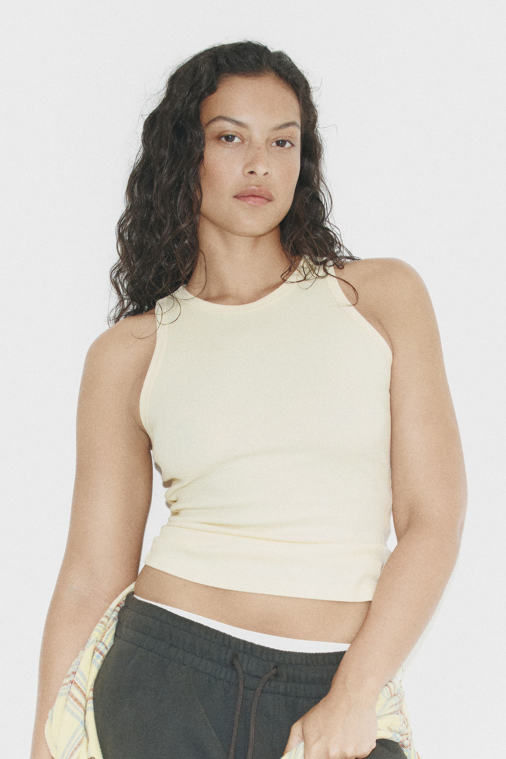 Camiseta sin mangas en algod?n acanalado - H&m фото 8