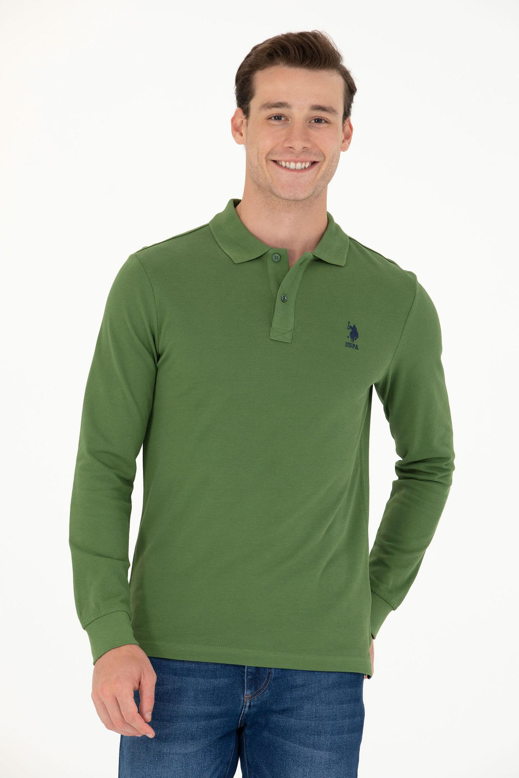Мужской зеленый базовый свитшот Неожиданная скидка в корзине - U.s. polo assn фото 8