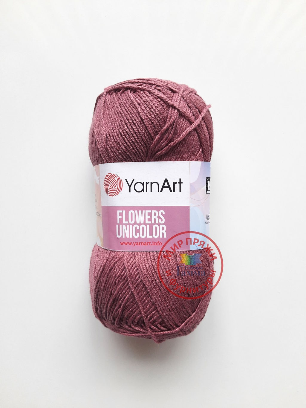 Фловерс однотонный (Flowers Unikolor) пряжа YarnArt 55%хлопок 45%акрил 5х50гр/200м Цвет:758 темно-зеленый