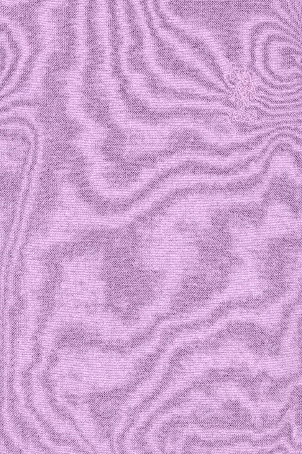U. S. Polo Assn / Базовый свитер сиреневого цвета для девочки - U.s. polo assn фото 3