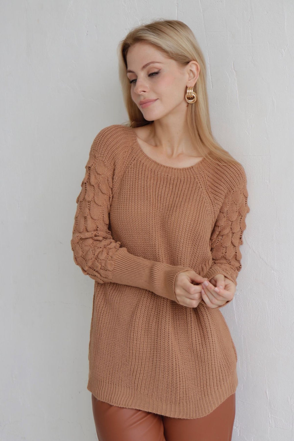 10006 Джемпер бежевый - Martichelli фото 22