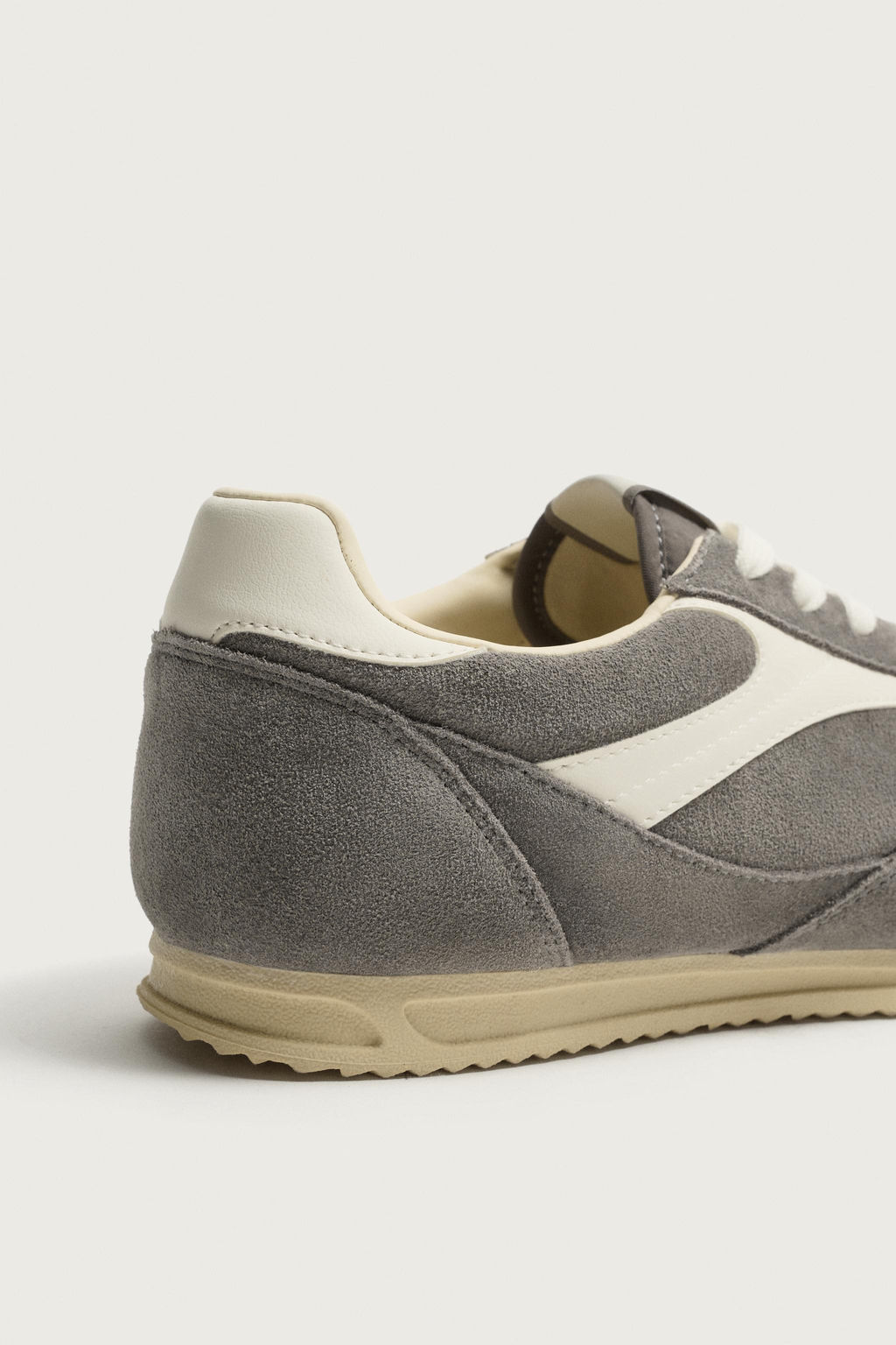 ZAPATILLA RETRO PIEL / Khaki claro - Zara фото 6