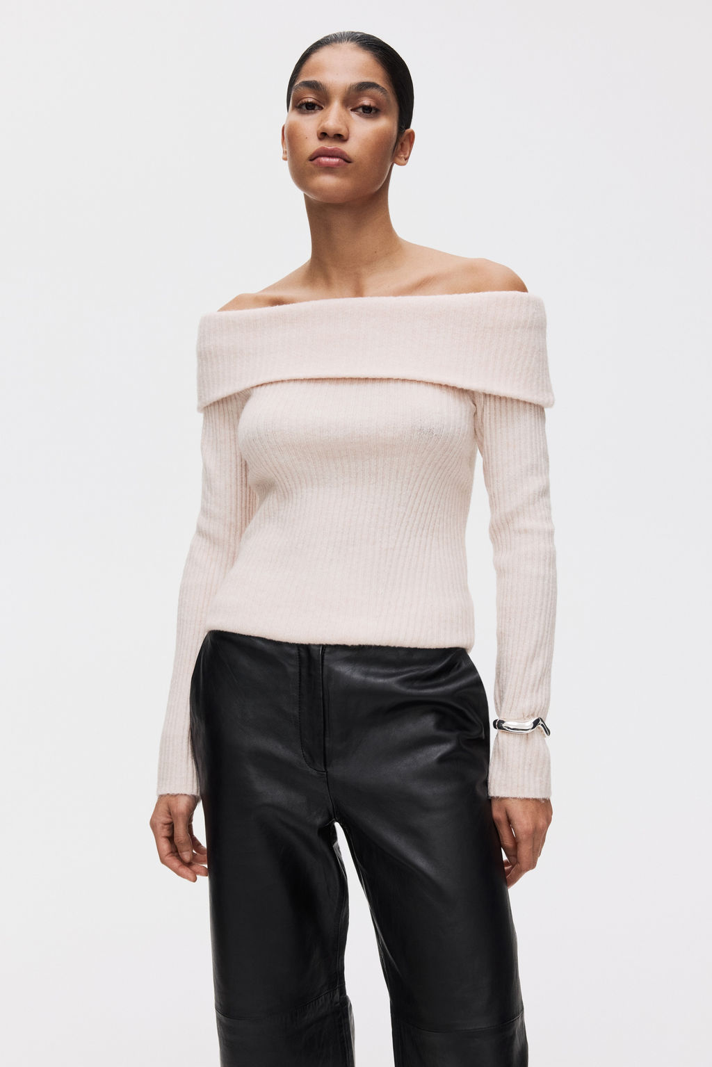 Top off-the-shoulder en punto de canal? - H&m фото 6
