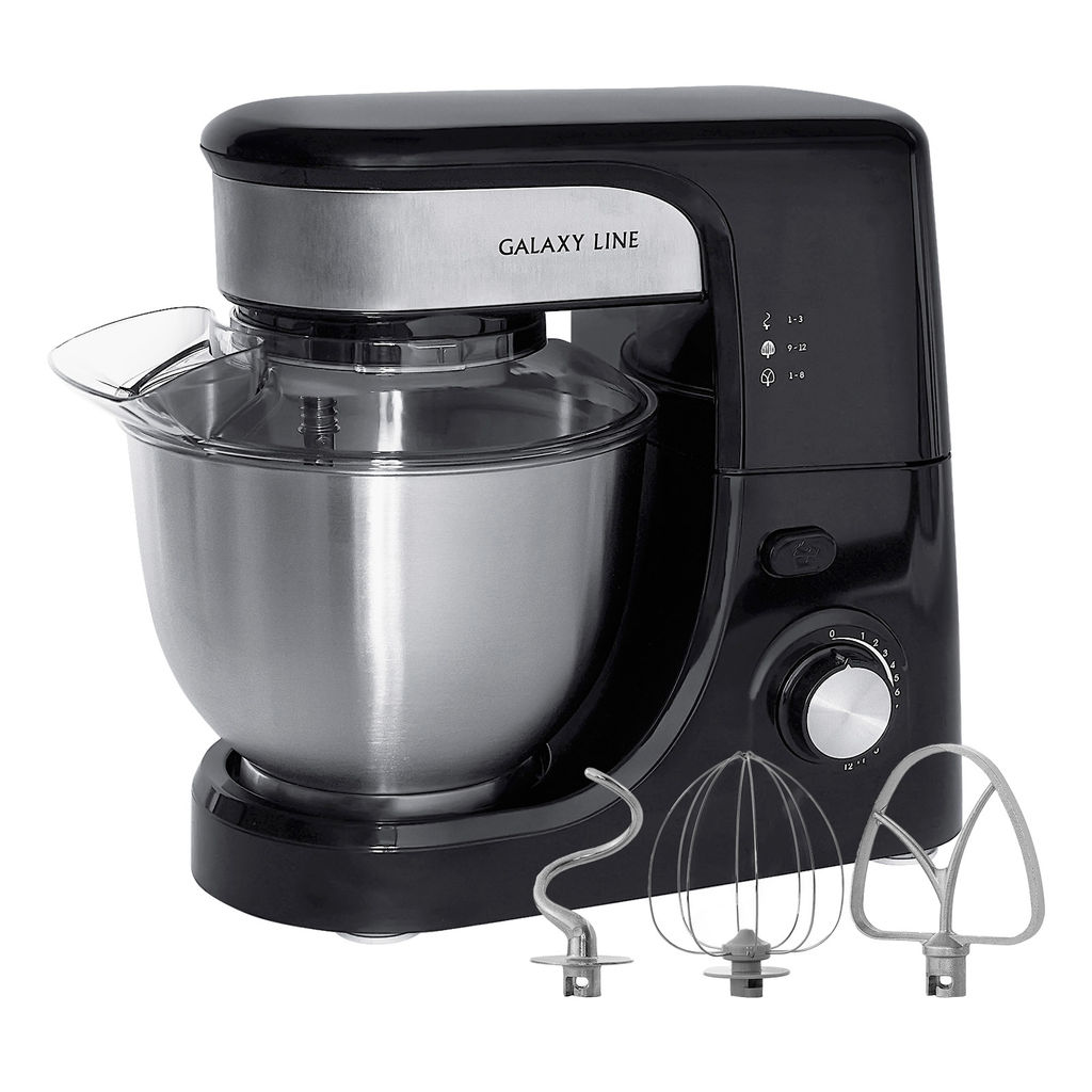 Планетарный миксер GALAXY LINE GL2231/черный (видео в описании)  фото 2