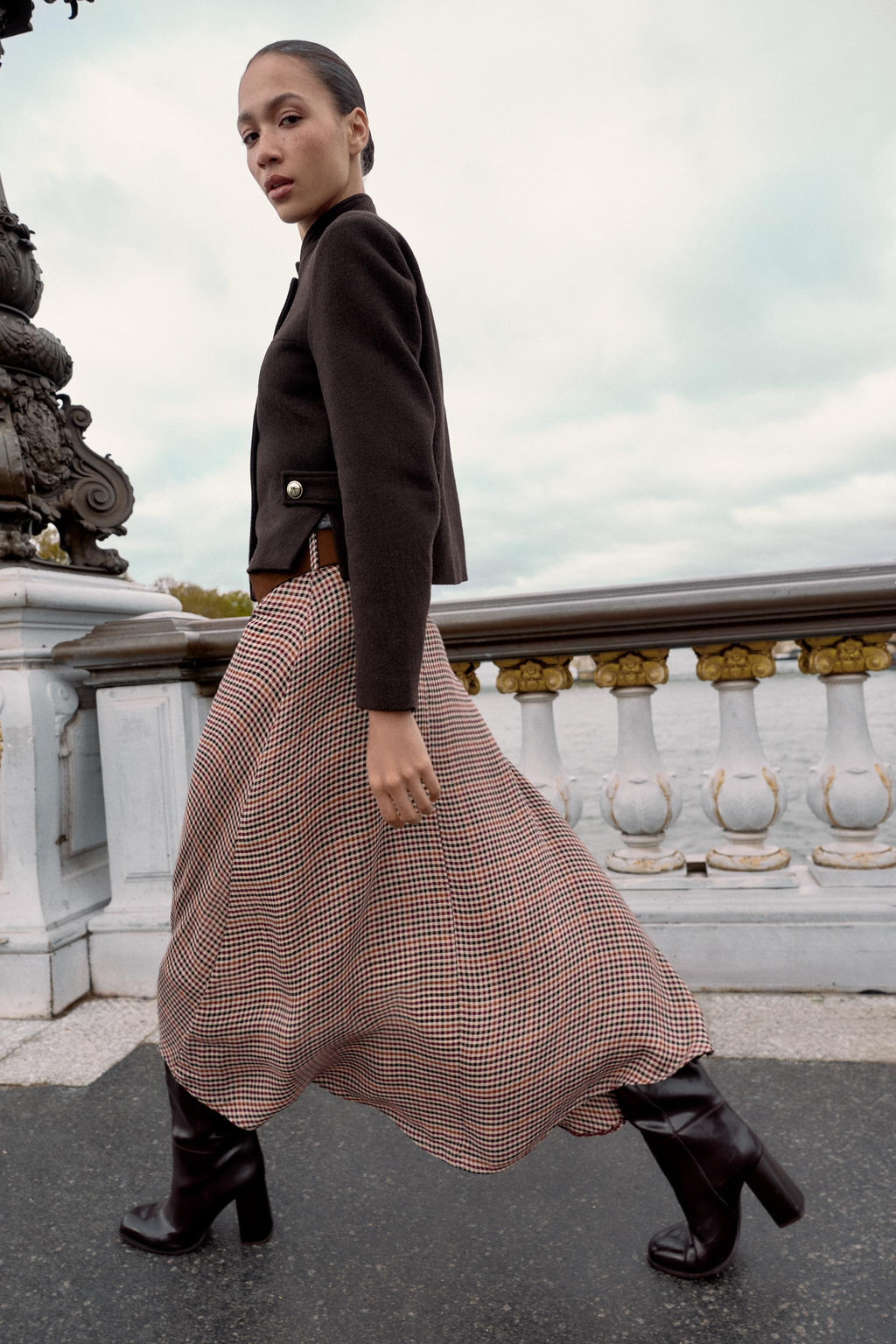 WOOL BLEND HIGH NECK JACKET - Zara фото 3