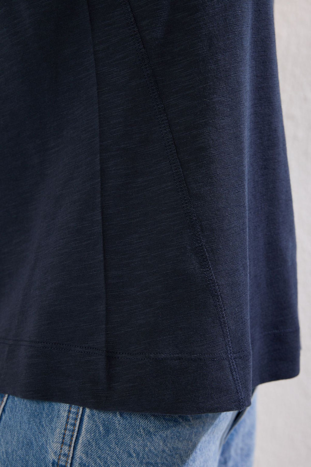 Lacivert More Sustainable Modal Icerikli KolsuzRegular/Normal Kesim Orme Atlet TWOSS25AL00029