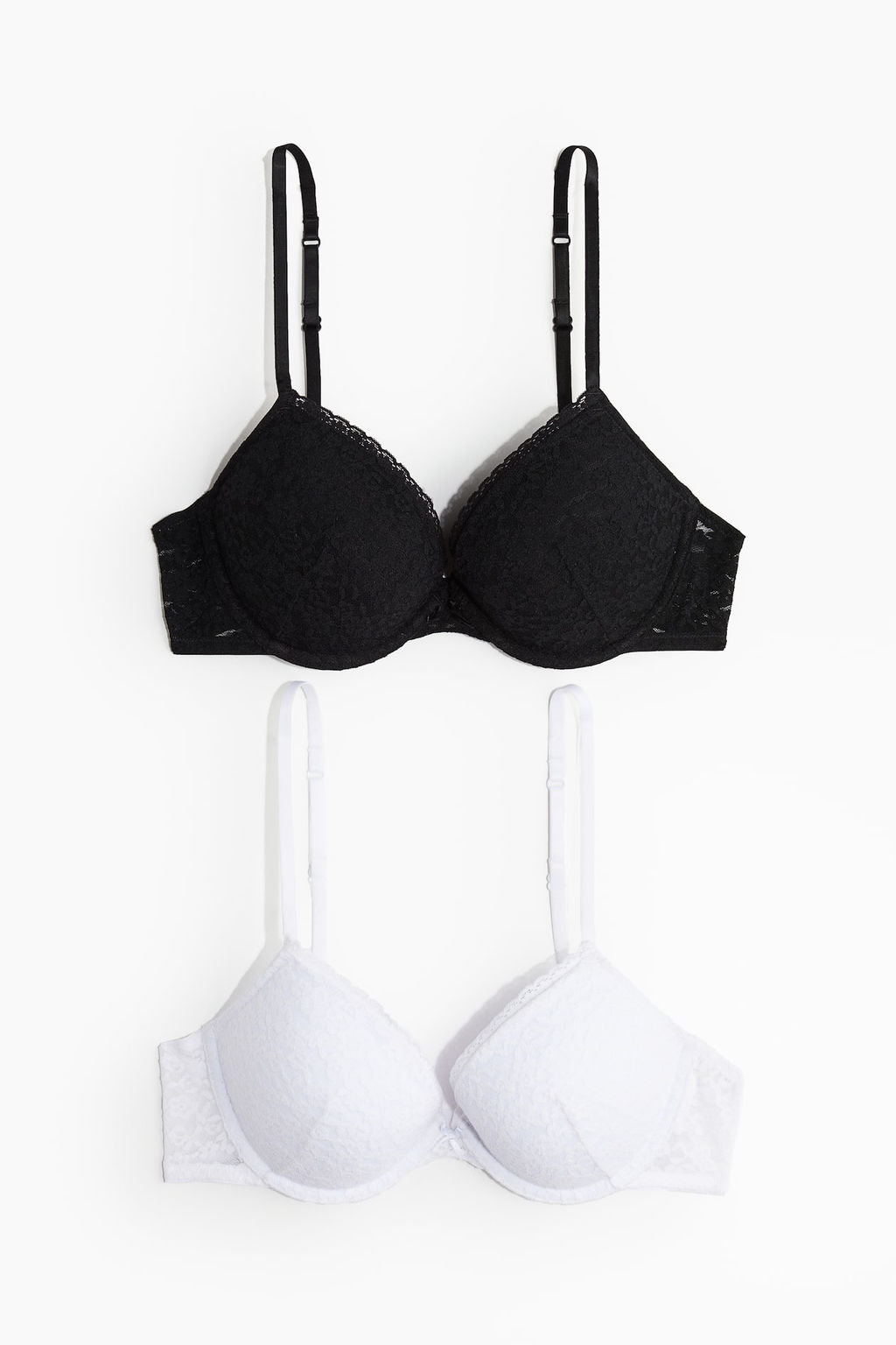 Pack de 2 sujetadores push-up de encaje - H&m фото 6