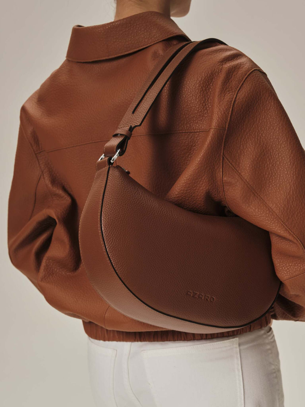 Сумка женская сэддл Azaro 31042 коппер