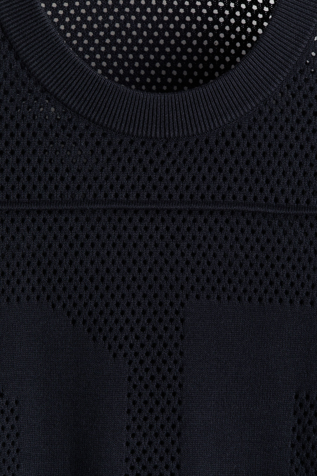 Camiseta boxy en punto calado Relaxed Fit - H&m фото 3