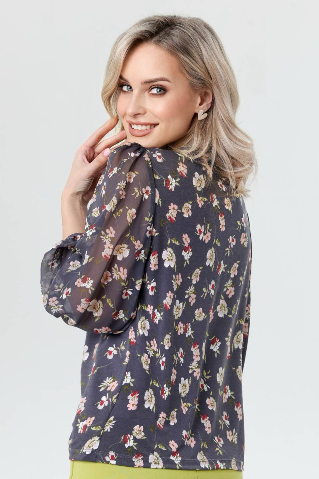 Блузка женская 7021/05/Серый - Rise фото 2