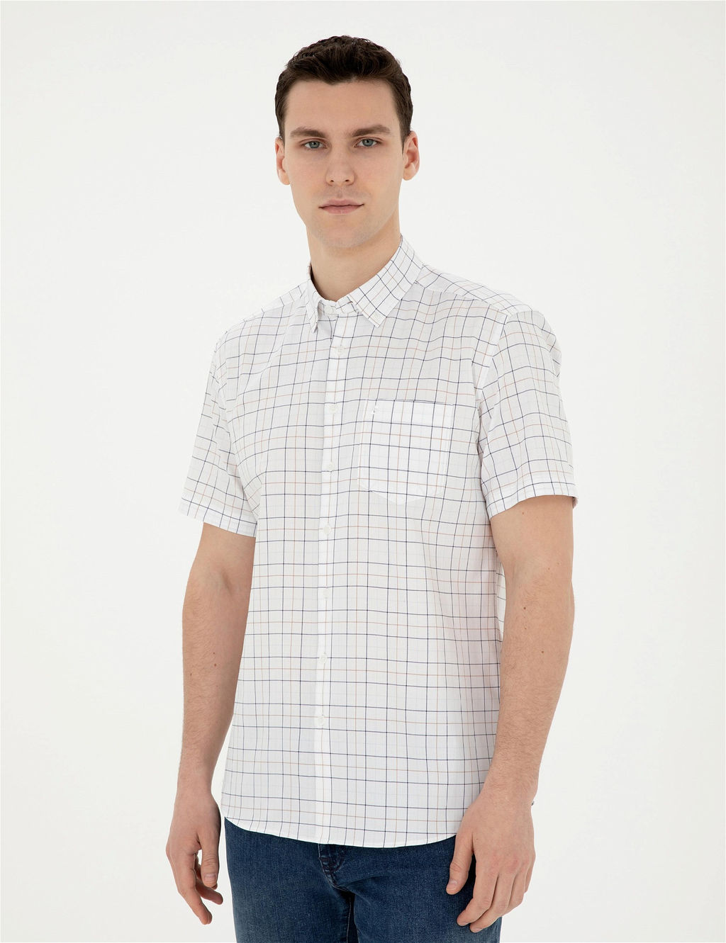 Lacivert Regular Fit K_sa Kollu G_mlek - Pierre cardin фото 3