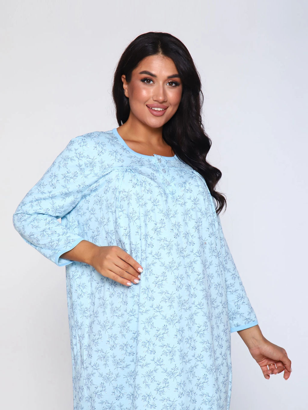 Ночная сорочка женская, цвет голубой