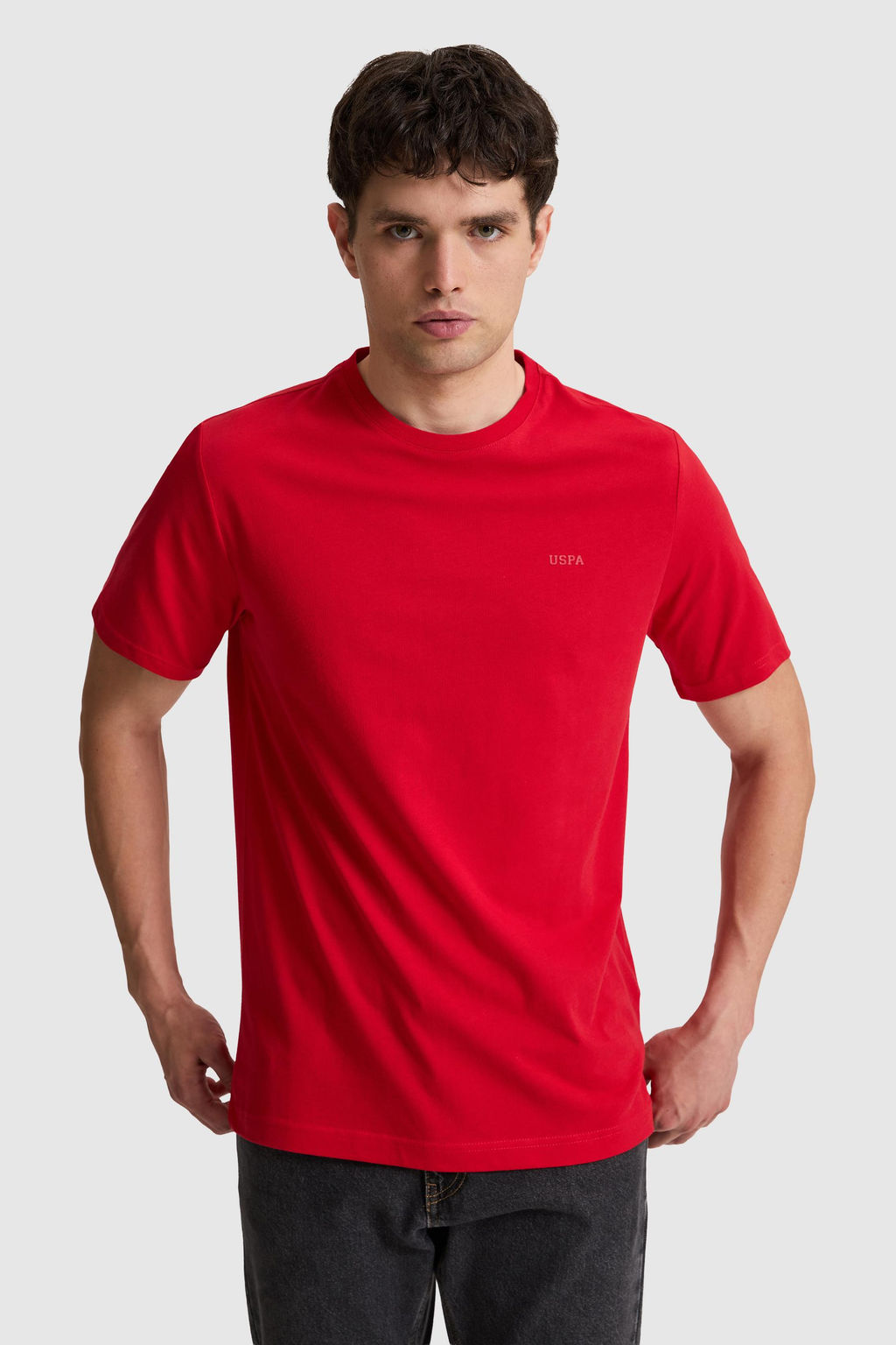 Erkek K_rm_z_ Regular Fit Polo Yaka Basic Ti__rt